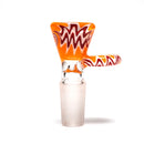 Shooters - Single Hole Slide - 14mm - Orange, Red & White Wig Wag - The Cave