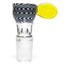 K2 Glass - Worked Snap Slide - 14mm - Jailhouse Wag w/ CFL Sunset Slyme Handle