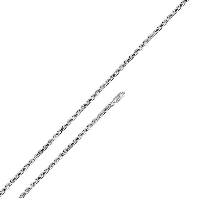Sterling Silver - 1.6mm Rope Chain - 30" - The Cave