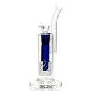 Shooters - Double Slitted Bubbler - Blue Accents - The Cave
