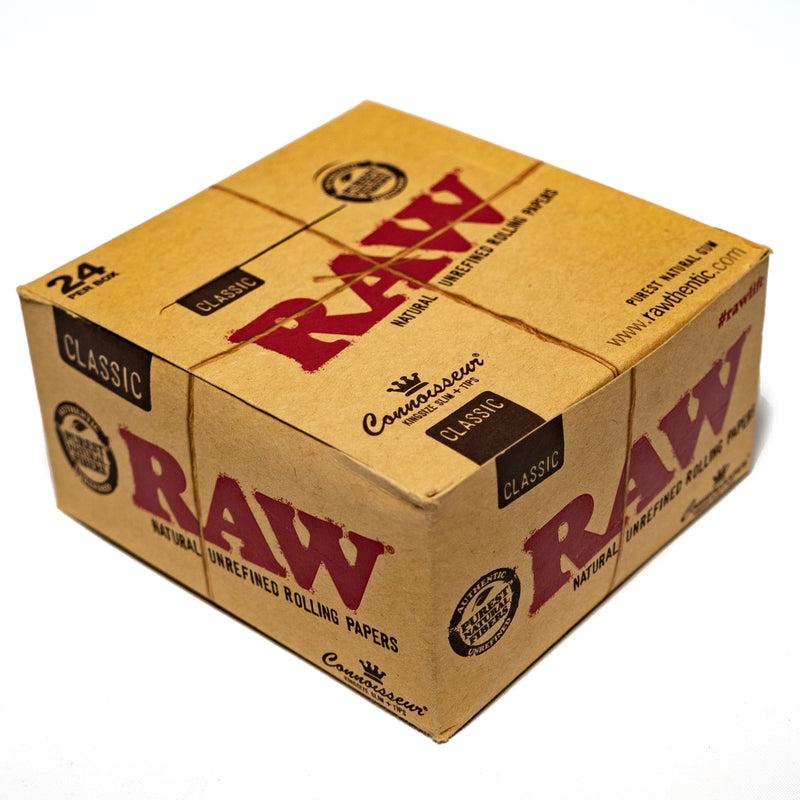 RAW - King Size Classic Connoisseur - 24 Pack Box - The Cave