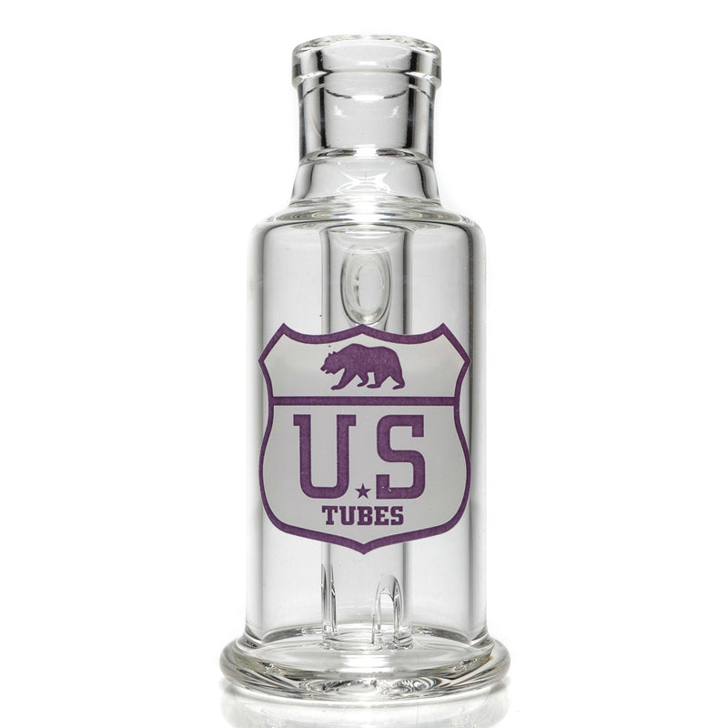 US Tubes - Ash Catcher - 18mm 90° - White & Purple Highway Label - The Cave