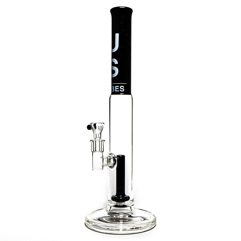 US Tubes - 15" Straight Fixed Circ 38x5 - Black Neck - White & Black Vertical Label - The Cave