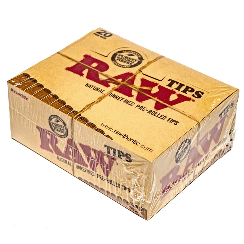 RAW - Pre Rolled Tips - 20 Pack Box - The Cave