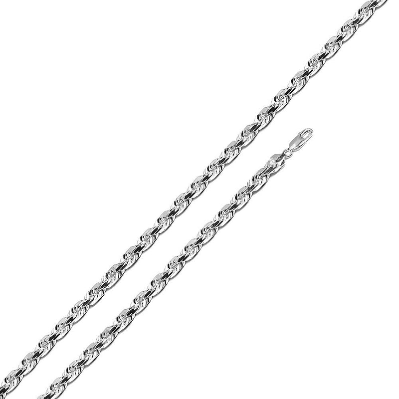 Sterling Silver - 3.2mm Rope Chain - 26" - The Cave