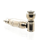 Metal Pipe - Standard - Double Chamber - Nickel - The Cave