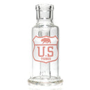 US Tubes - Ash Catcher - 18mm 45° - White & Pink Highway Label - The Cave