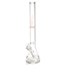US Tubes - 20" Beaker 50x5 w/ 24mm Joint - White & Red Vertical Label w/ Purple Handle Slide - The Cave