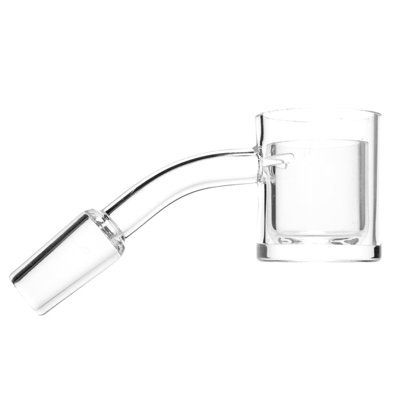 Shooters - 30mm Flat Top Quartz Banger & Slitted Insert - 14mm Male 45º - The Cave