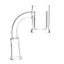 Shooters - 25mm Flat Top Quartz Banger & Slitted Insert - 10mm Female 90º - The Cave