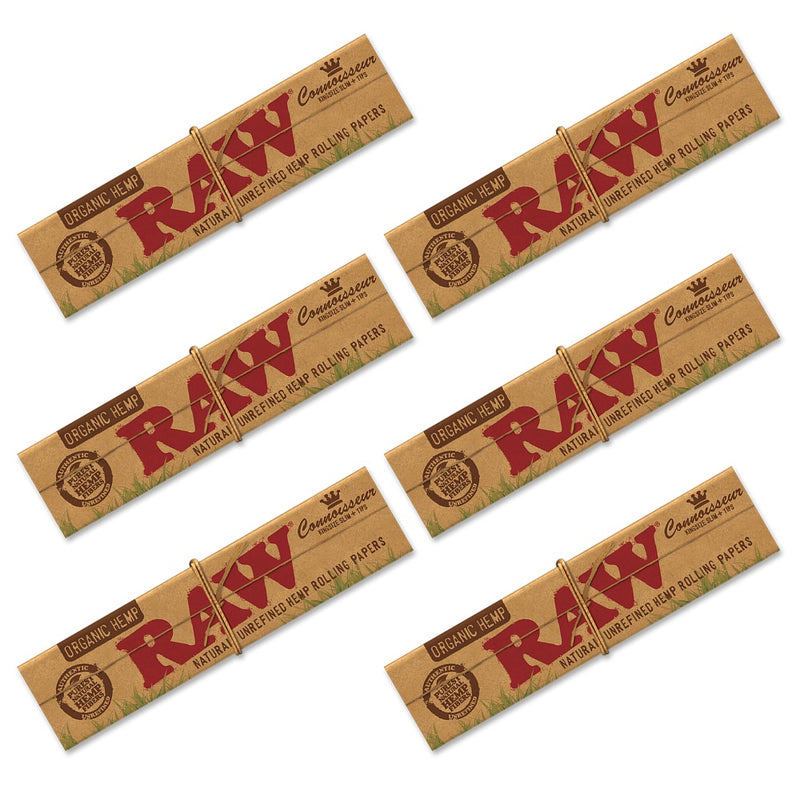 RAW - King Size Organic Connoisseur - 6 Packs - The Cave
