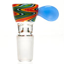 K2 Glass - Worked Snap Slide - 14mm - Fire & Earth Wag w/ Ether Handle - The Cave