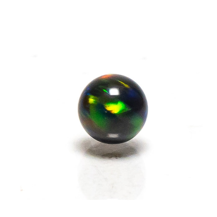 Ruby Pearl Co - 5mm - Black Rainbow Opal Pearl - Single - The Cave