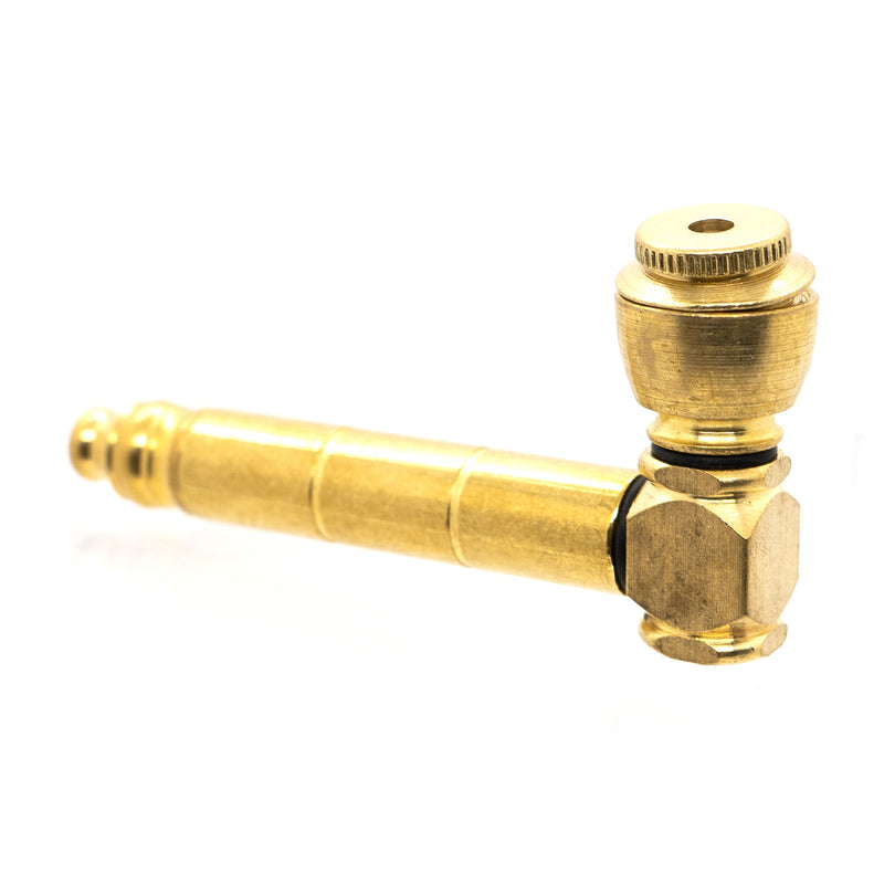 Metal Pipe - Standard - 3.5" - Brass - The Cave