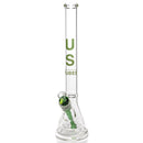 US Tubes - 20" Beaker 50x5 w/ 29mm Joint - Constriction - Green Vertical Label - The Cave