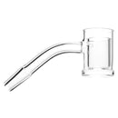 Shooters - 25mm Flat Top Quartz Banger & Slitted Insert - 10mm Male 45º - The Cave