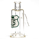 US Tubes - Ash Catcher - 14mm 45° - White & Teal Highway Label - The Cave