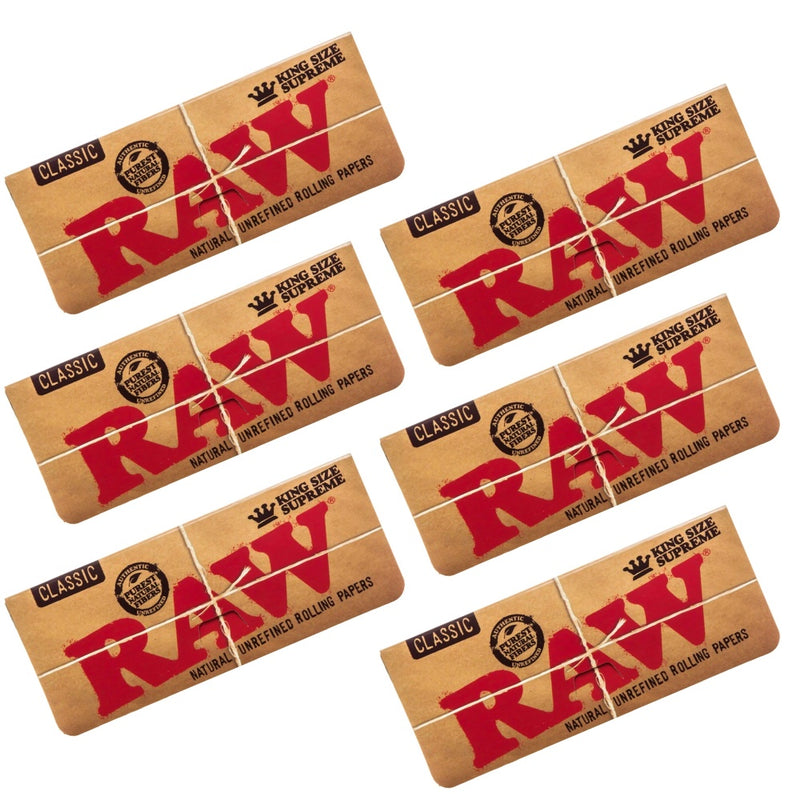 RAW - King Size Classic Supreme - 6 Packs - The Cave
