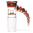 Pho_Sco - Single Hole Linework Horn Slide - 18mm - Rally w/ Steelwool & Blue Stardust