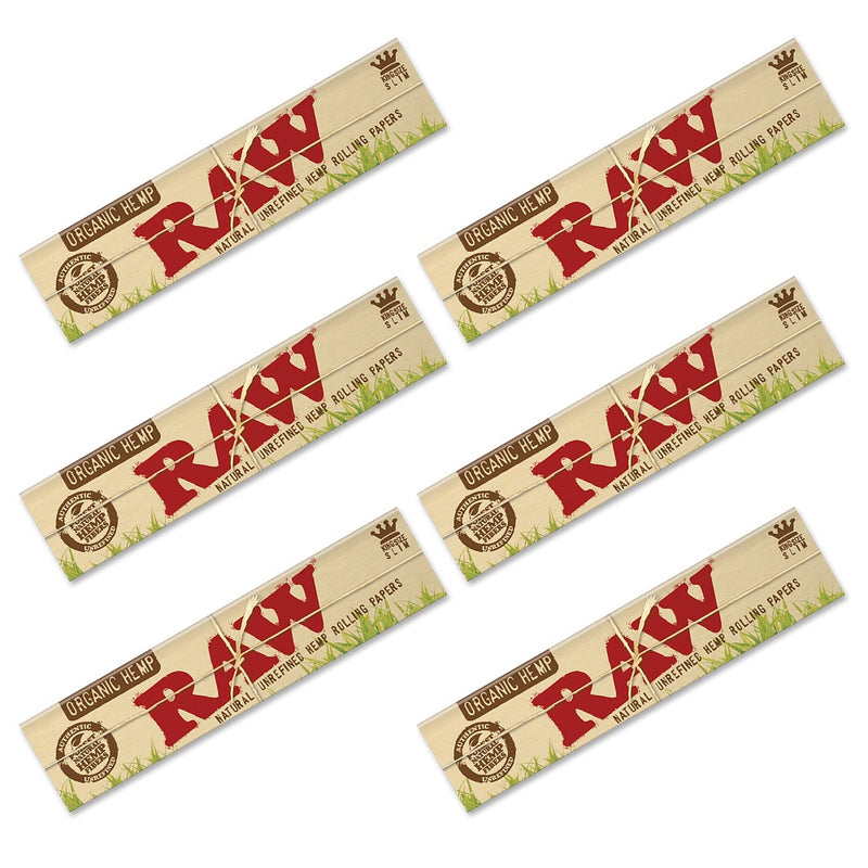 RAW - King Size Slim Organic - 6 Packs - The Cave