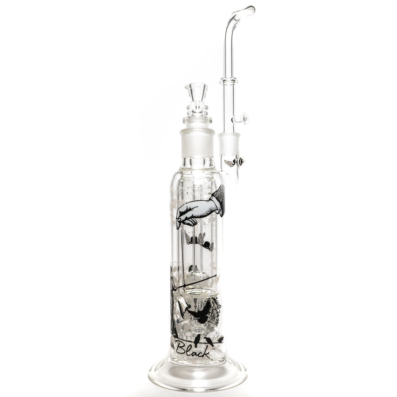 Sheldon Black - 29mm Fixed Halo Bubbler - Circ - Tight Rope Label - The Cave