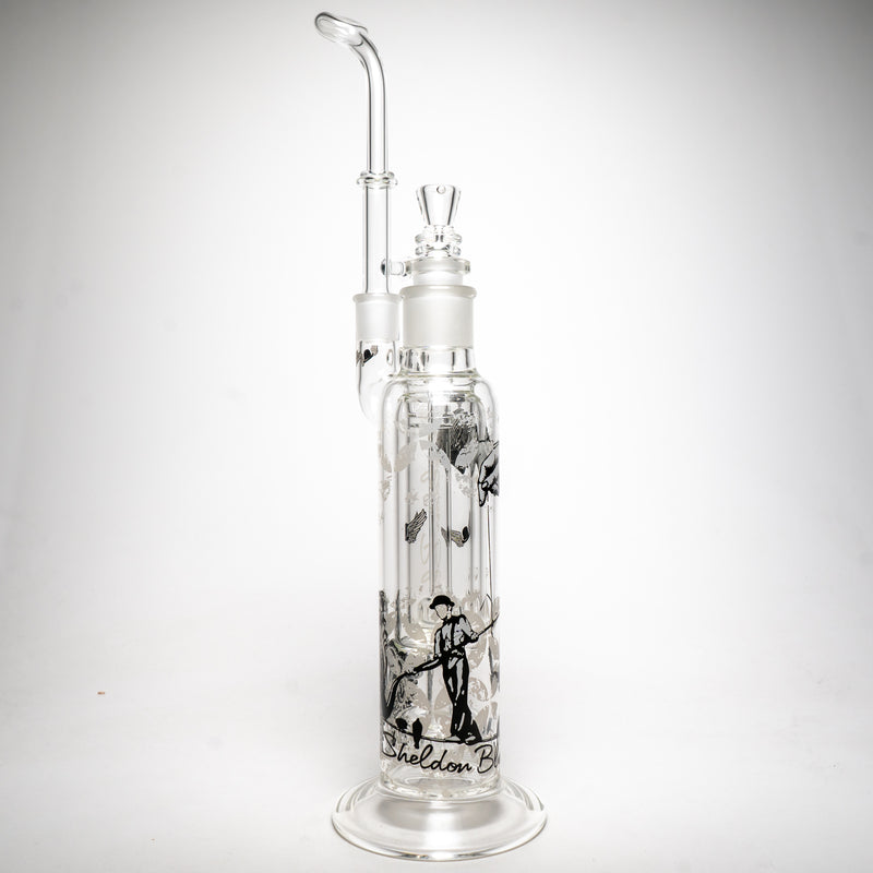 Sheldon Black - 29mm Fixed Halo Bubbler - Circ - Tight Rope Label - The Cave