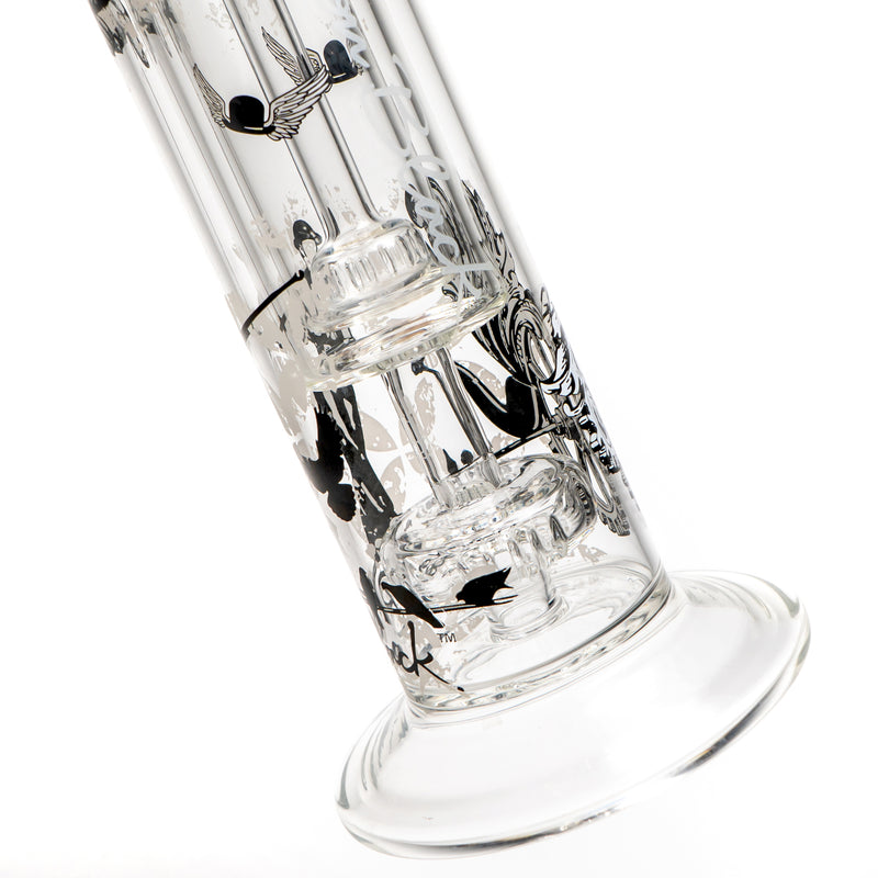 Sheldon Black - 29mm Fixed Halo Bubbler - Circ - Tight Rope Label - The Cave