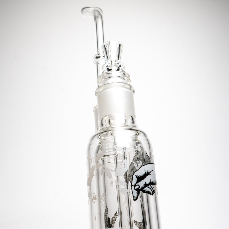 Sheldon Black - 29mm Fixed Halo Bubbler - Circ - Tight Rope Label - The Cave