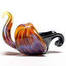 Lace Face Glass - Orchid Dish - Amber Purple - The Cave