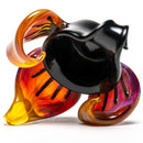 Lace Face Glass - Orchid Dish - Amber Purple - The Cave