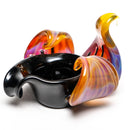 Lace Face Glass - Orchid Dish - Amber Purple - The Cave