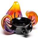 Lace Face Glass - Orchid Dish - Amber Purple - The Cave