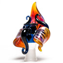 Lace Face Glass - Orchid Tube - Amber Purple - The Cave