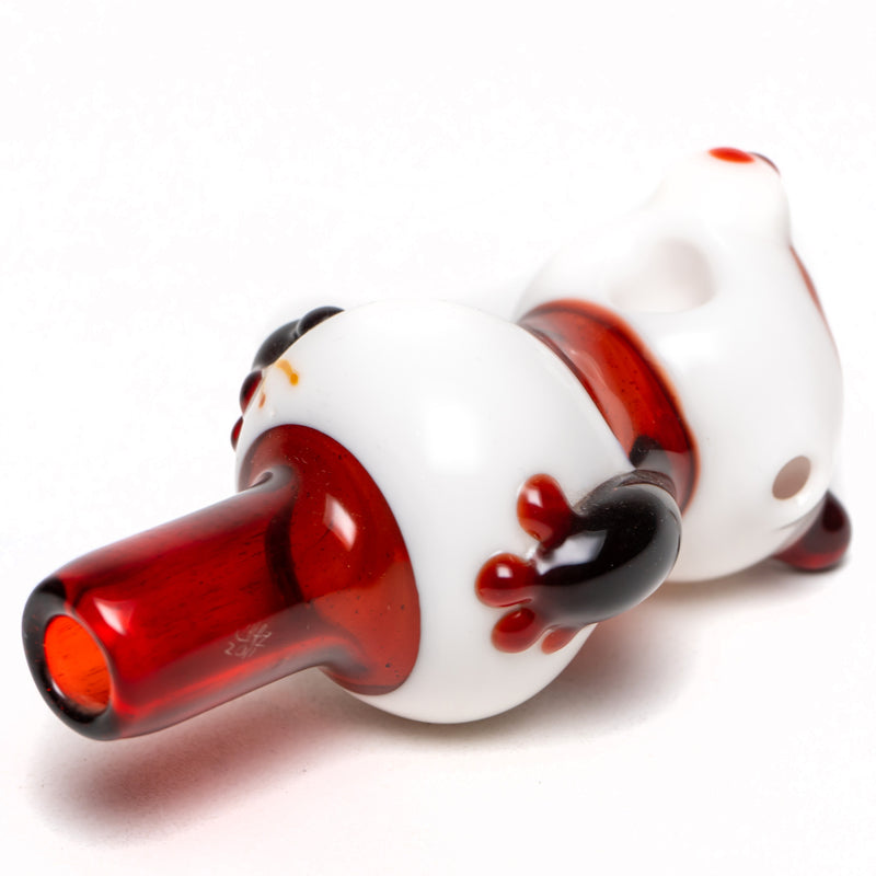 Chazpyle - Panda Pipe - Red & White - The Cave