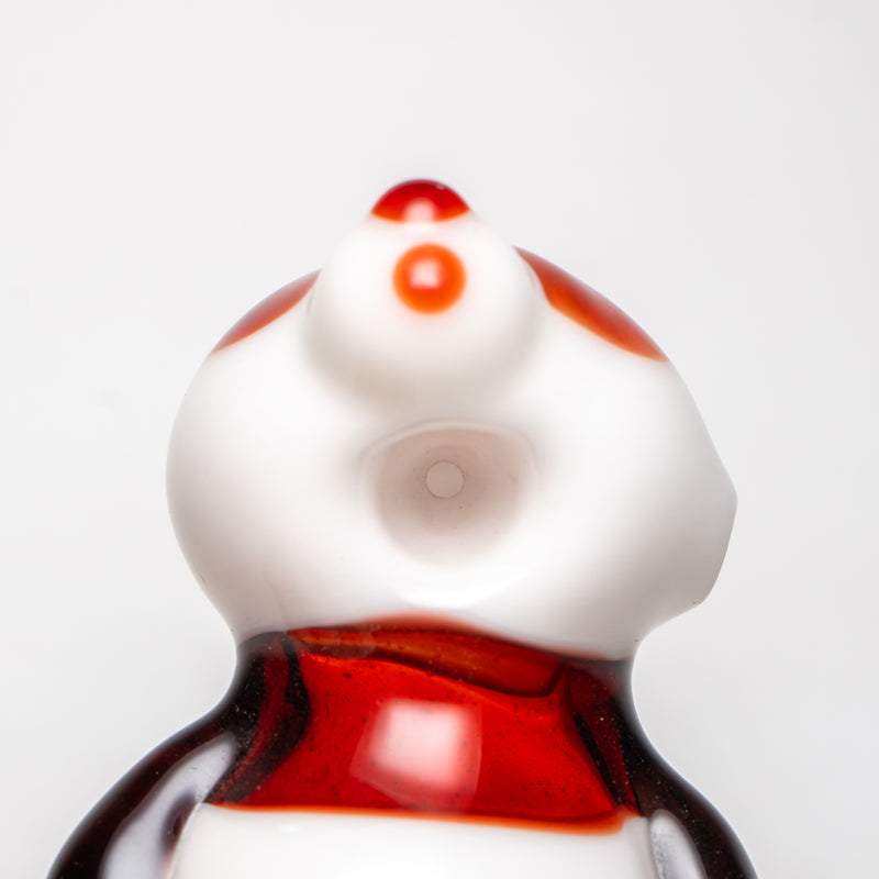 Chazpyle - Panda Pipe - Red & White - The Cave