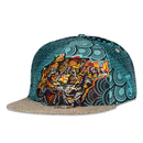 Grassroots - Android Jones Tiger Swallowtail V2 Woven Blue Snapback - Large/XL - The Cave