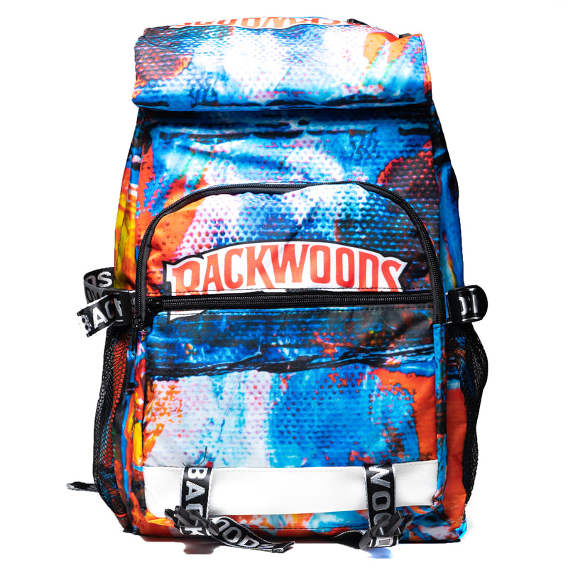 Backwoods Artist Back Pack - Blue & Orange Digital - The Cave