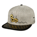 Grassroots - BeeSlick Molecule Tan Snapback Hat - Large/XL - The Cave