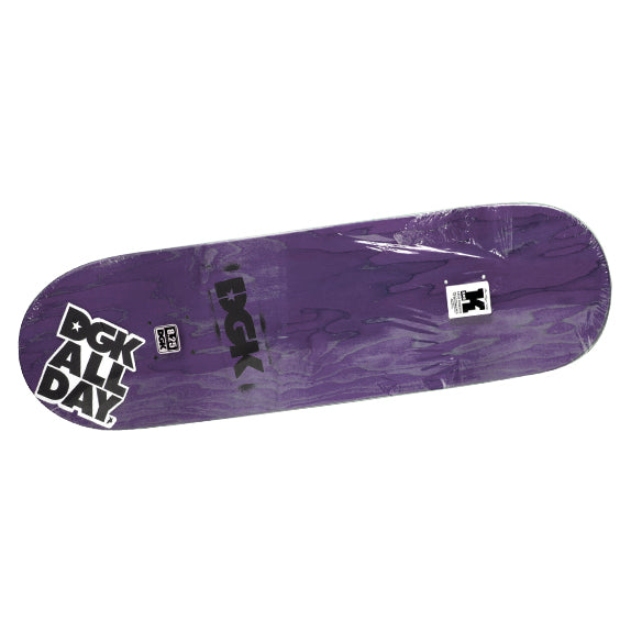 RAW x DGK - Boo Johnson v2 Skate Deck - 8.25 - Purple Wood - The Cave