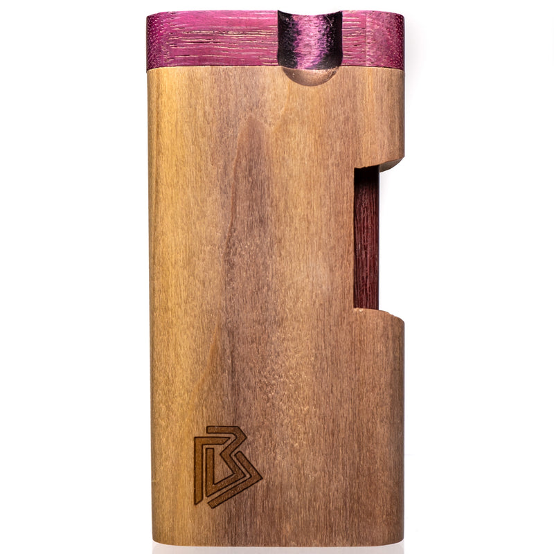 Branded Dugouts - 4" Dugout - Rainbow Poplar w/ Purple Heart - The Cave