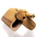 Branded Dugouts - 4" Dugout - Rainbow Poplar w/ Black Limba - The Cave