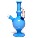 Brando - 10mm Half Blasted Ball Rig - Milky Blue w/ Cobalt - Fume Cluster Millie - The Cave