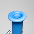Brando - 10mm Half Blasted Ball Rig - Milky Blue w/ Cobalt - Fume Cluster Millie - The Cave