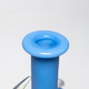 Brando - 10mm Half Blasted Ball Rig - Milky Blue w/ Cobalt - Blue Leaf Millie - The Cave