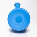 Brando - 10mm Half Blasted Ball Rig - Milky Blue w/ Cobalt - Blue Leaf Millie - The Cave