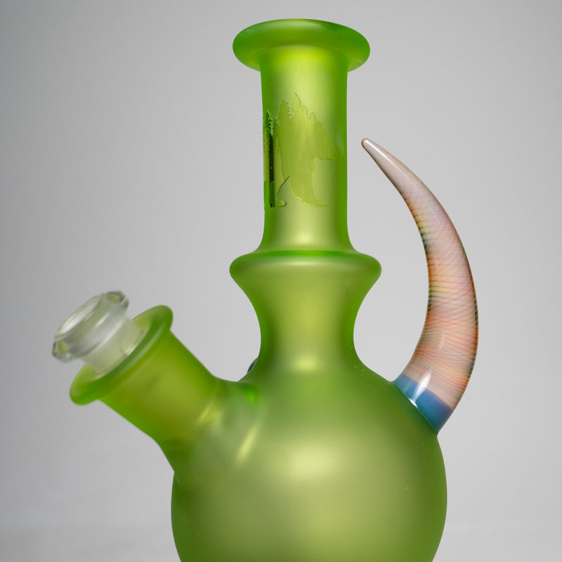 Brando - 10mm Full Blasted Ball Rig - Lime Juice w/ Milky Blue - Cane Cluster Millie - The Cave