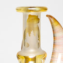 Brando - 10mm Fumed & Half Blasted Ball Rig - Milky Blue - Honeycomb Millie