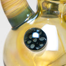 Brando - 10mm Fumed & Half Blasted Ball Rig - Milky Blue - Honeycomb Millie