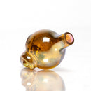 Brando - 10mm Fumed & Half Blasted Ball Rig - Milky Blue - Honeycomb Millie