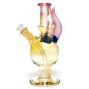 Brando - 10mm Fumed & Half Blasted Ball Rig - Cobalt - Honeycomb Millie